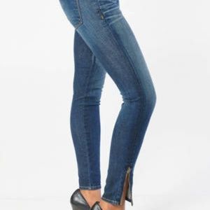 J Brand Low Rise ankle zip jeans